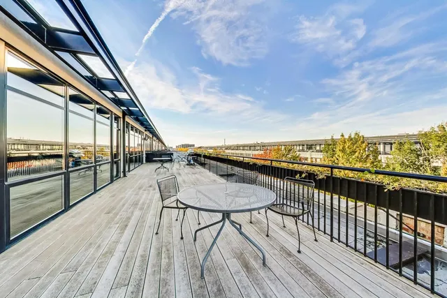 a view of city from a balcony