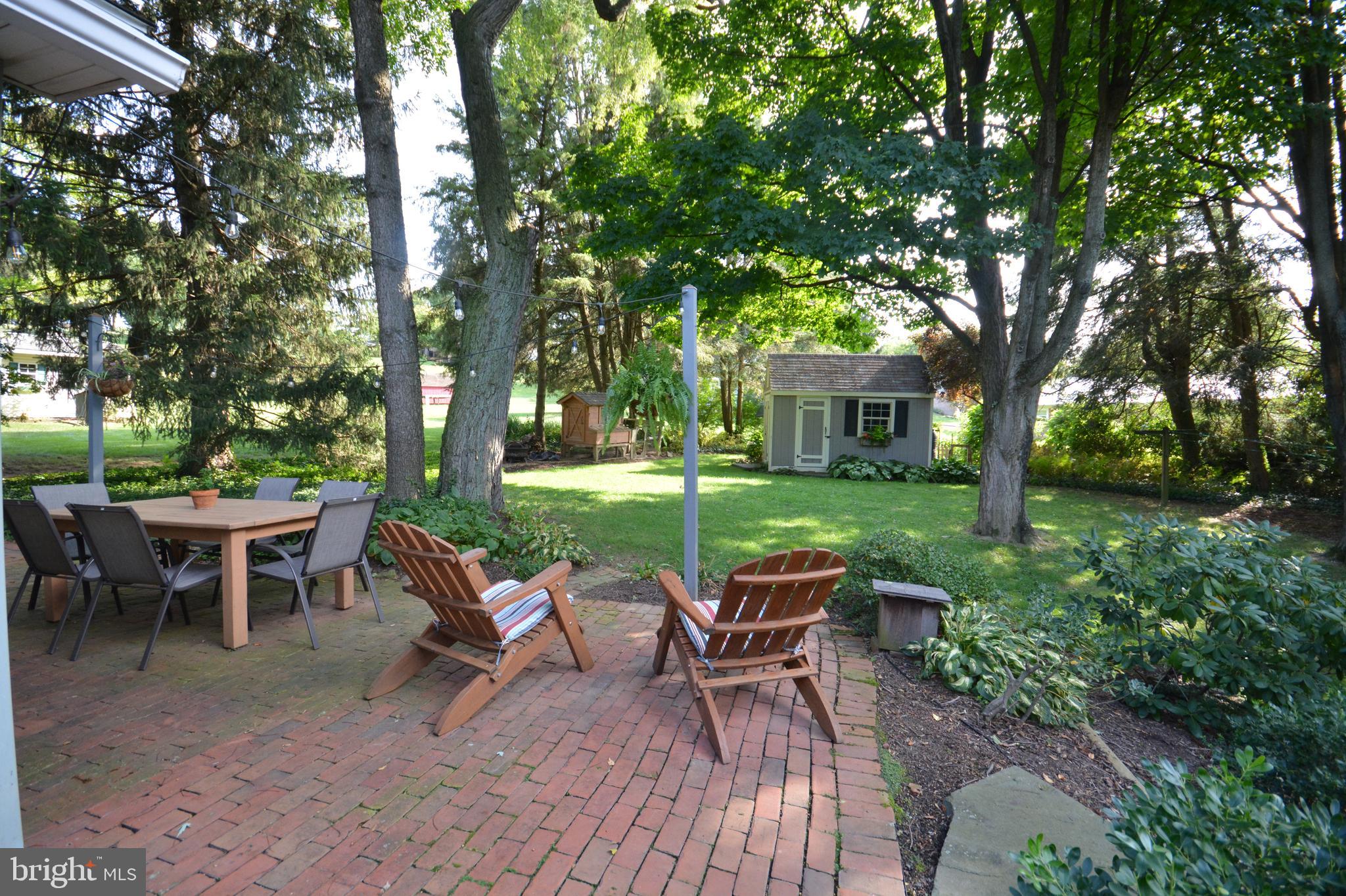 19 Wolf Road Akron, PA 17501 - Photo 4 of 42 Rear Brick Patio & Yard