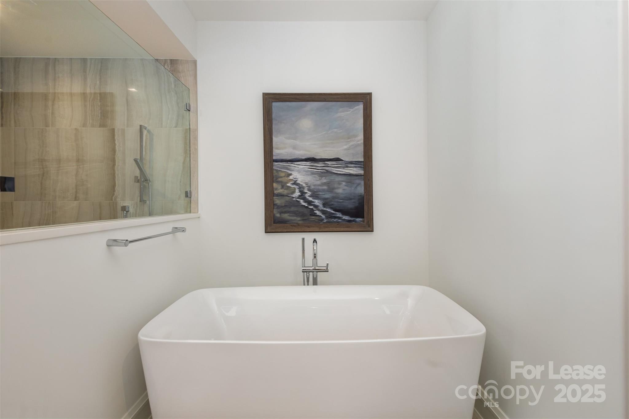 616 Queens Road Charlotte, NC 28204 - Photo 28 of 36 a white bath tub sitting in a bathroom