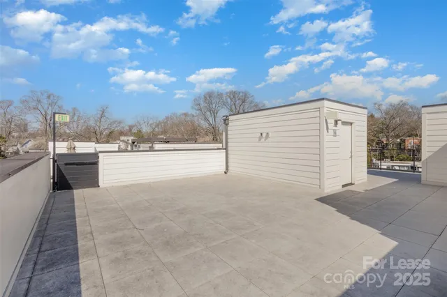 a view of terrace and covered with snow