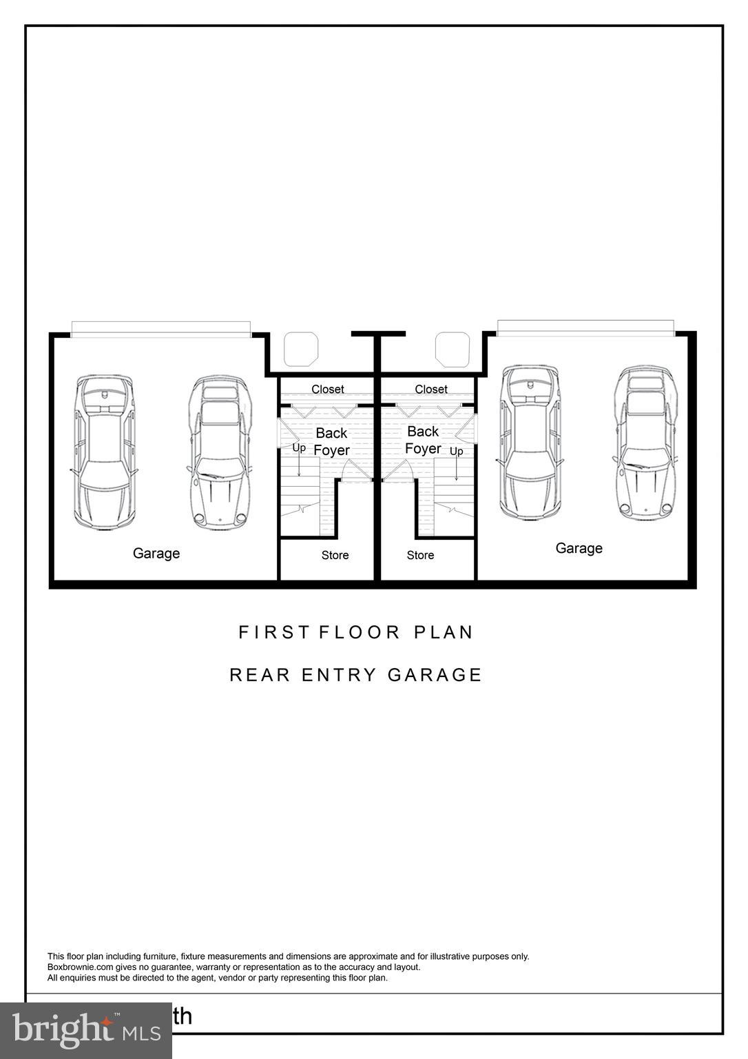 2815 24th Road South Arlington, VA 22206 - Photo 95 of 97 First Floor Rear Entry Garage Floor Plan
