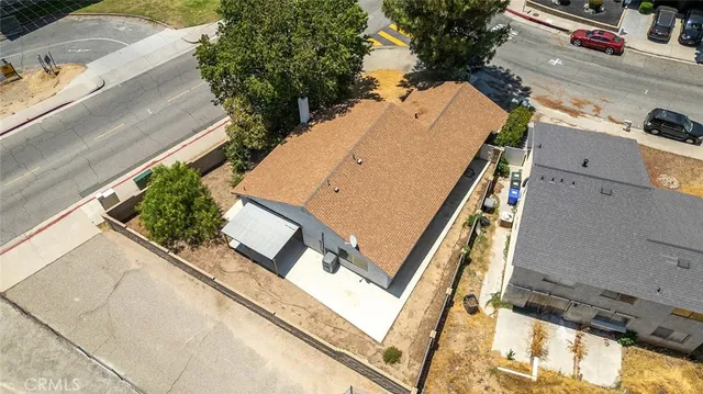 an aerial view of a city