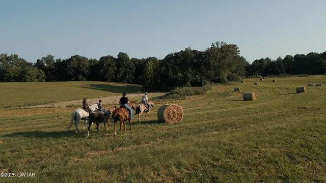 a view of a lake with outdoor space