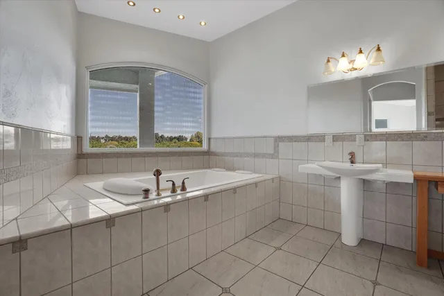 front view of a house with a basket ball court