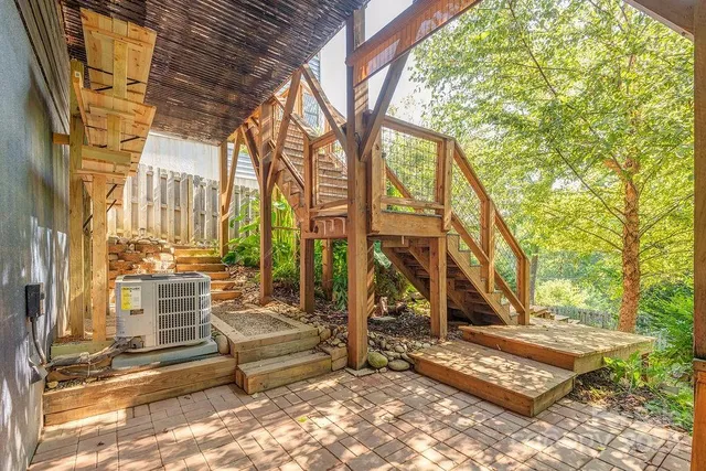 a view of outdoor space with seating area