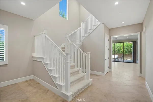 a view of entryway with stairs