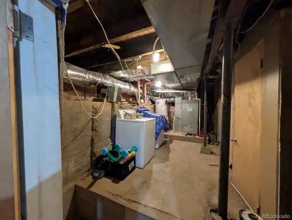 a view of a storage room