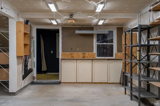 a view of an entryway with a window