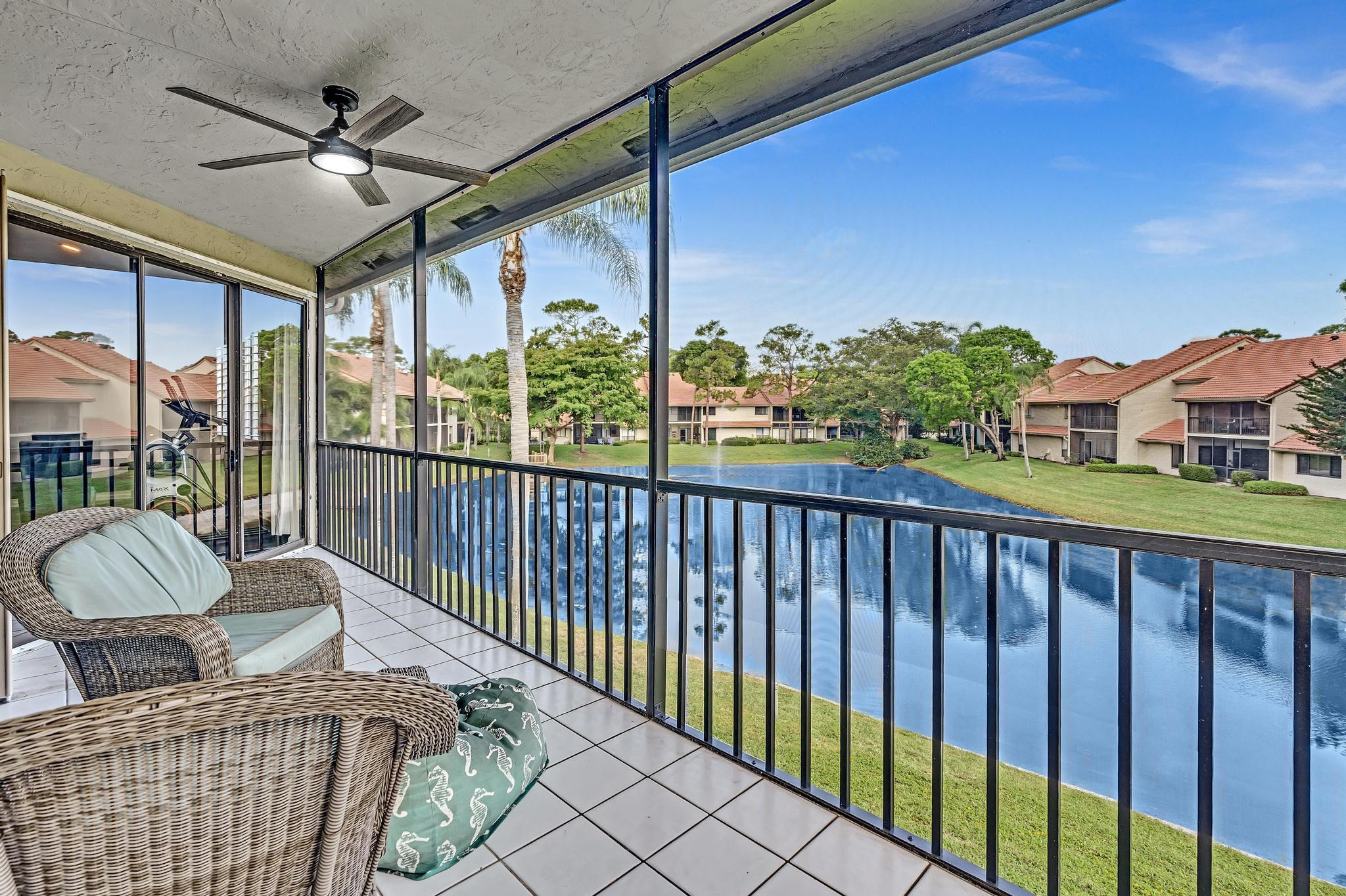 5791 Coach House Circle, Unit H Boca Raton, FL 33486 - Photo 1 of 39 Lake & Fountain to the NorthWest