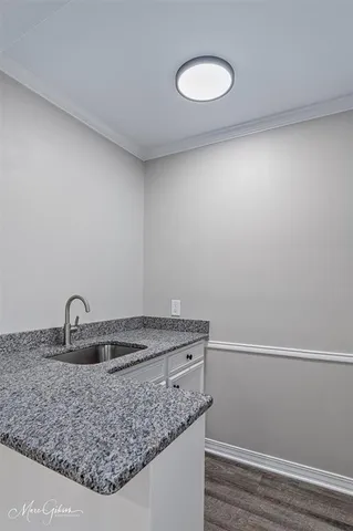 a room with a sink