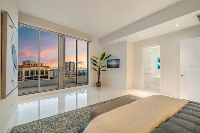 a view of city from balcony with outdoor space