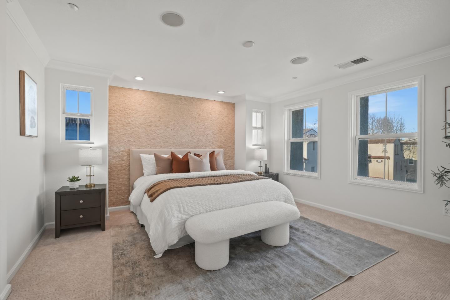 451 Chagall Street Mountain View, CA 94041 - Photo 32 of 58 a spacious bedroom with a bed and a window