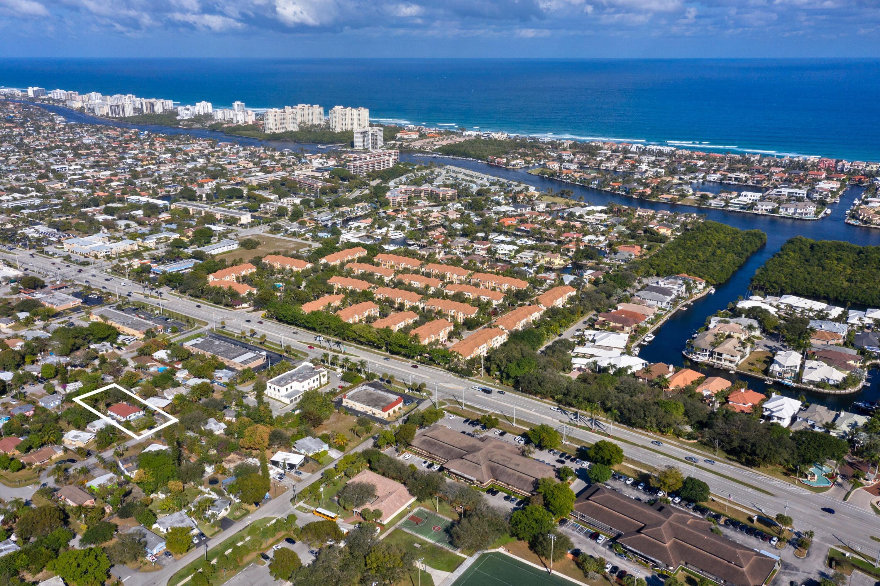409 Manchester Street Boca Raton, FL 33487 - Photo 20 of 32 Aerial Ocean View