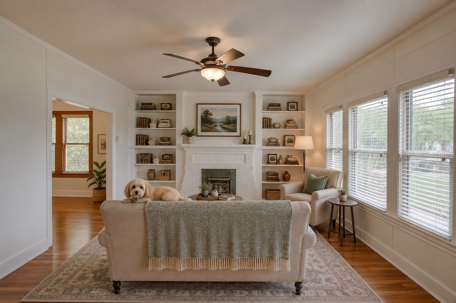 1708 Olive Street Georgetown, TX 78626 - Photo 1 of 40 a living room with furniture and a fireplace