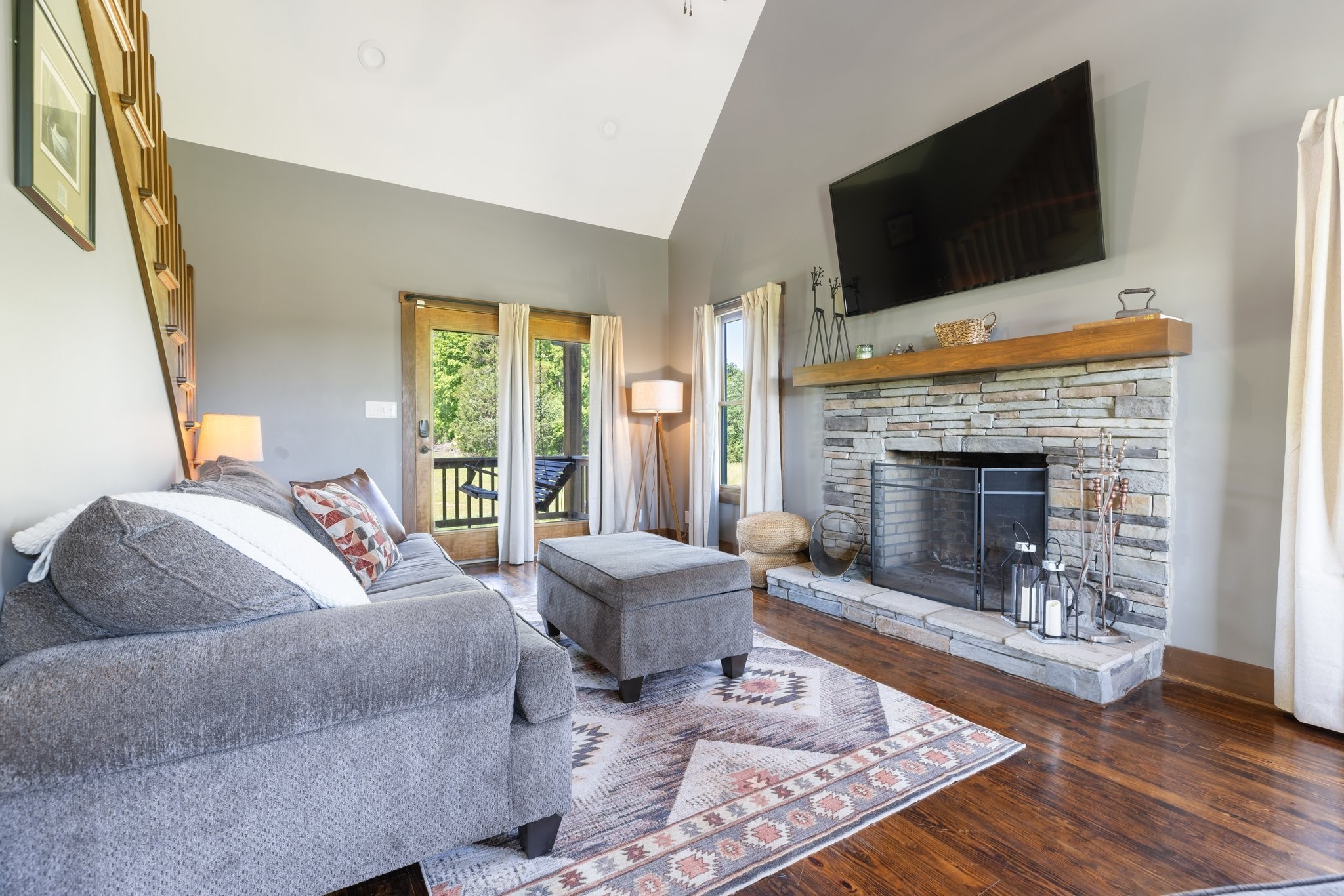 2890 Ellis Lane Palmyra, TN 37142 - Photo 5 of 19 a living room with furniture and a fireplace