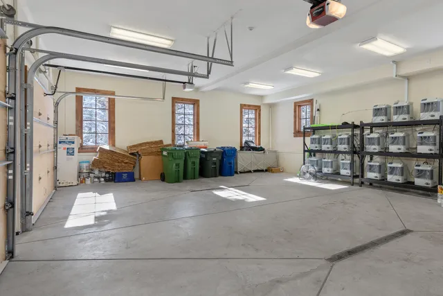 a view of a livingroom with furniture and windows