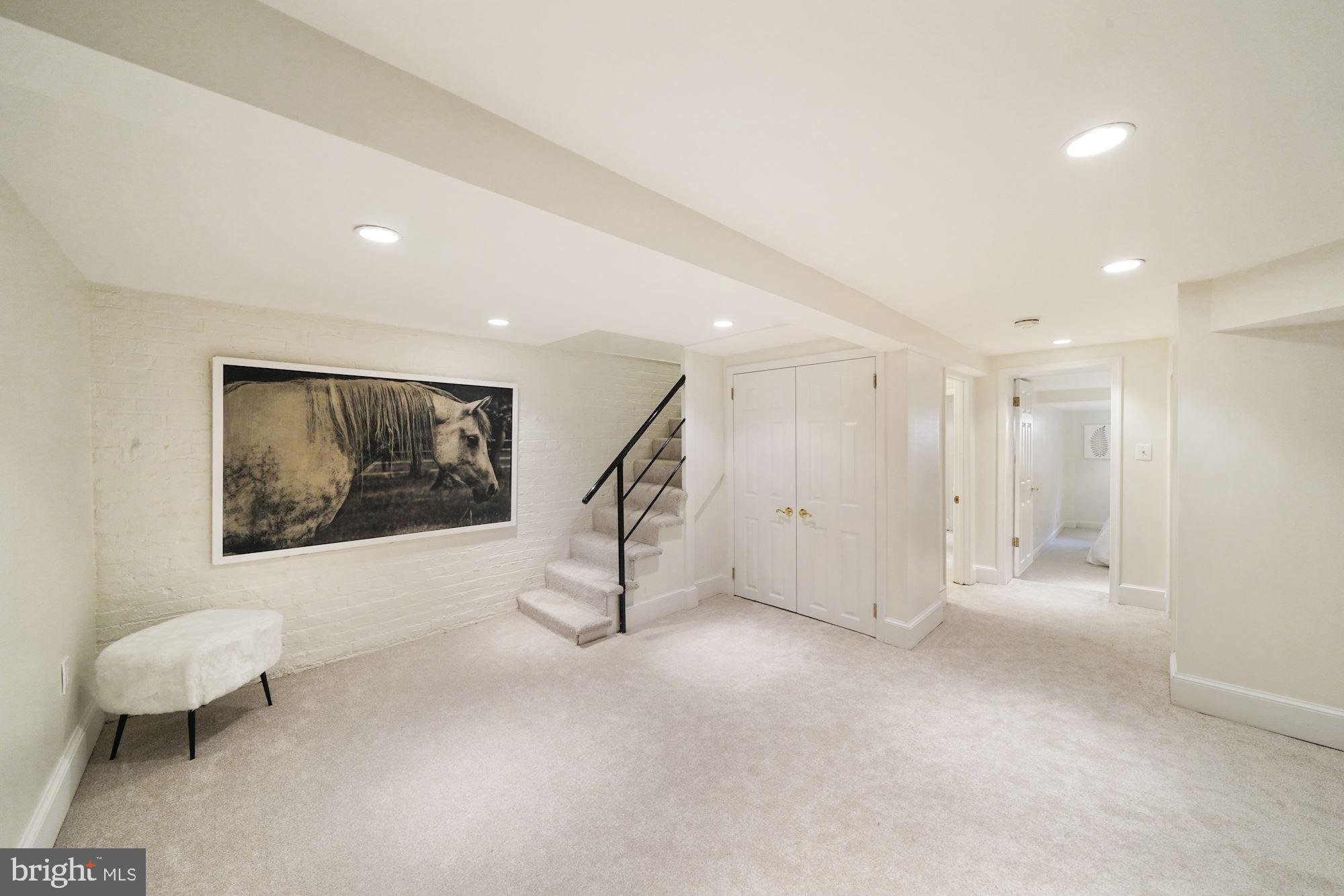 2409 Tunlaw Road Northwest Washington, DC 20007 - Photo 29 of 42 Large Lower Level Family Room