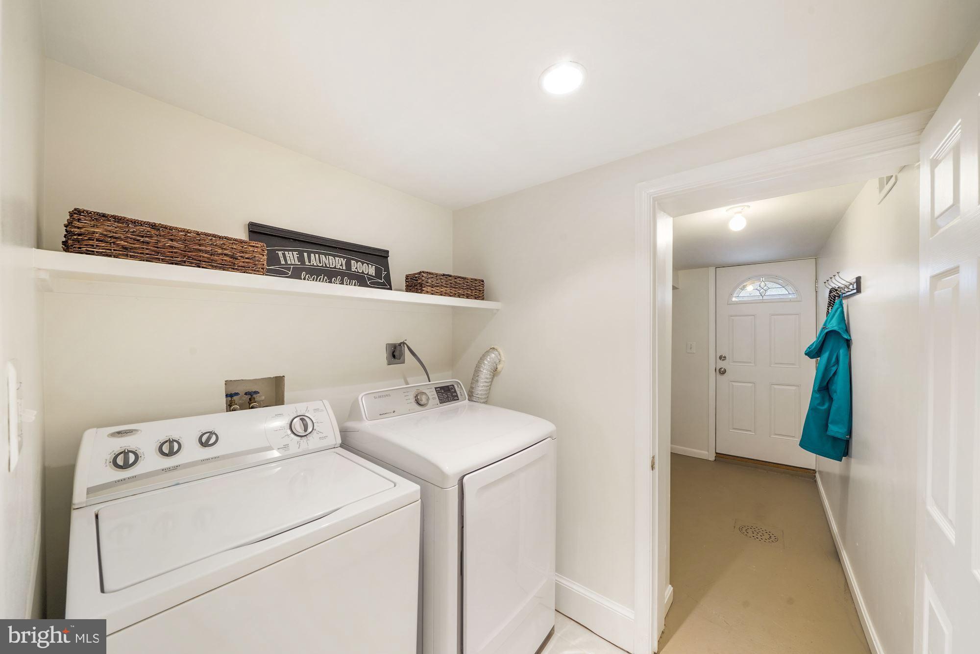 2409 Tunlaw Road Northwest Washington, DC 20007 - Photo 34 of 42 Separate laundry room off of Mudroom