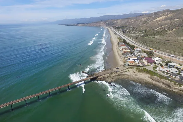 a view of a lake with a mountain
