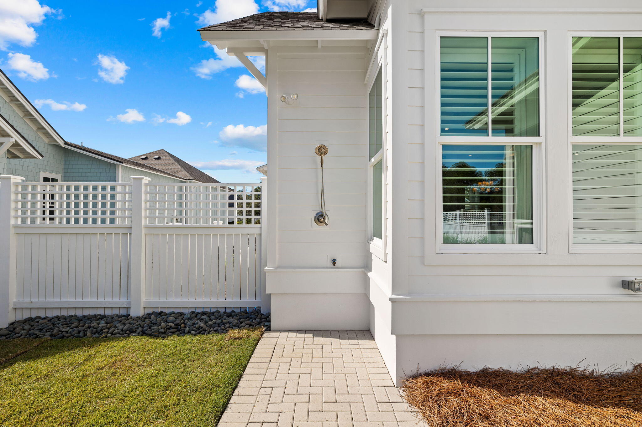 201 Needle Cast Ln Inlet Beach Inlet Beach, FL 32461 - Photo 22 of 92 a bathroom with a sink and a mirror