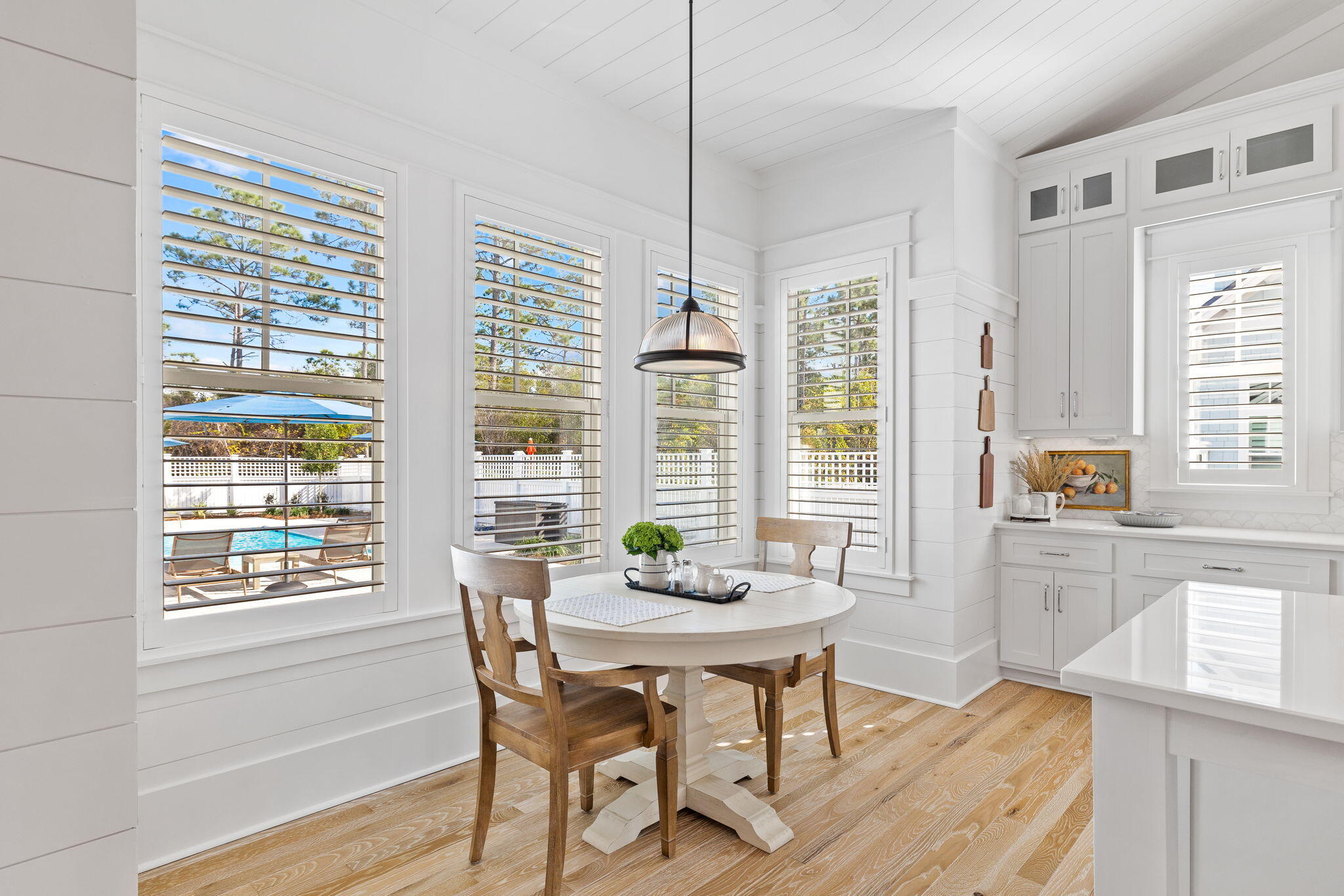 201 Needle Cast Ln Inlet Beach Inlet Beach, FL 32461 - Photo 41 of 92 a dining room with furniture and windows