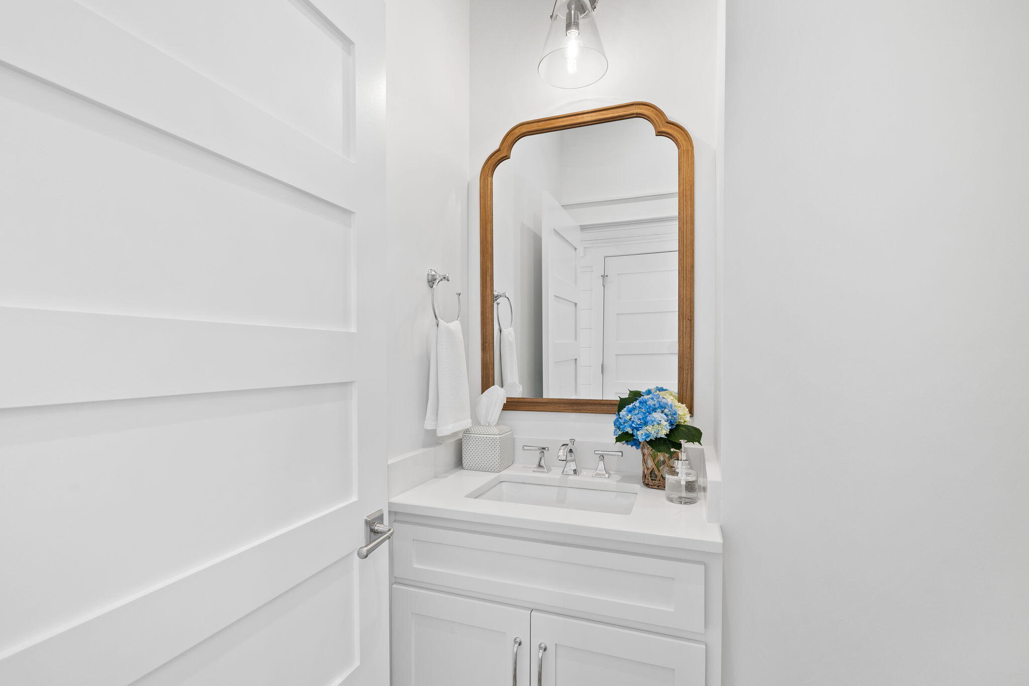 201 Needle Cast Ln Inlet Beach Inlet Beach, FL 32461 - Photo 49 of 92 a bathroom with a sink and a mirror