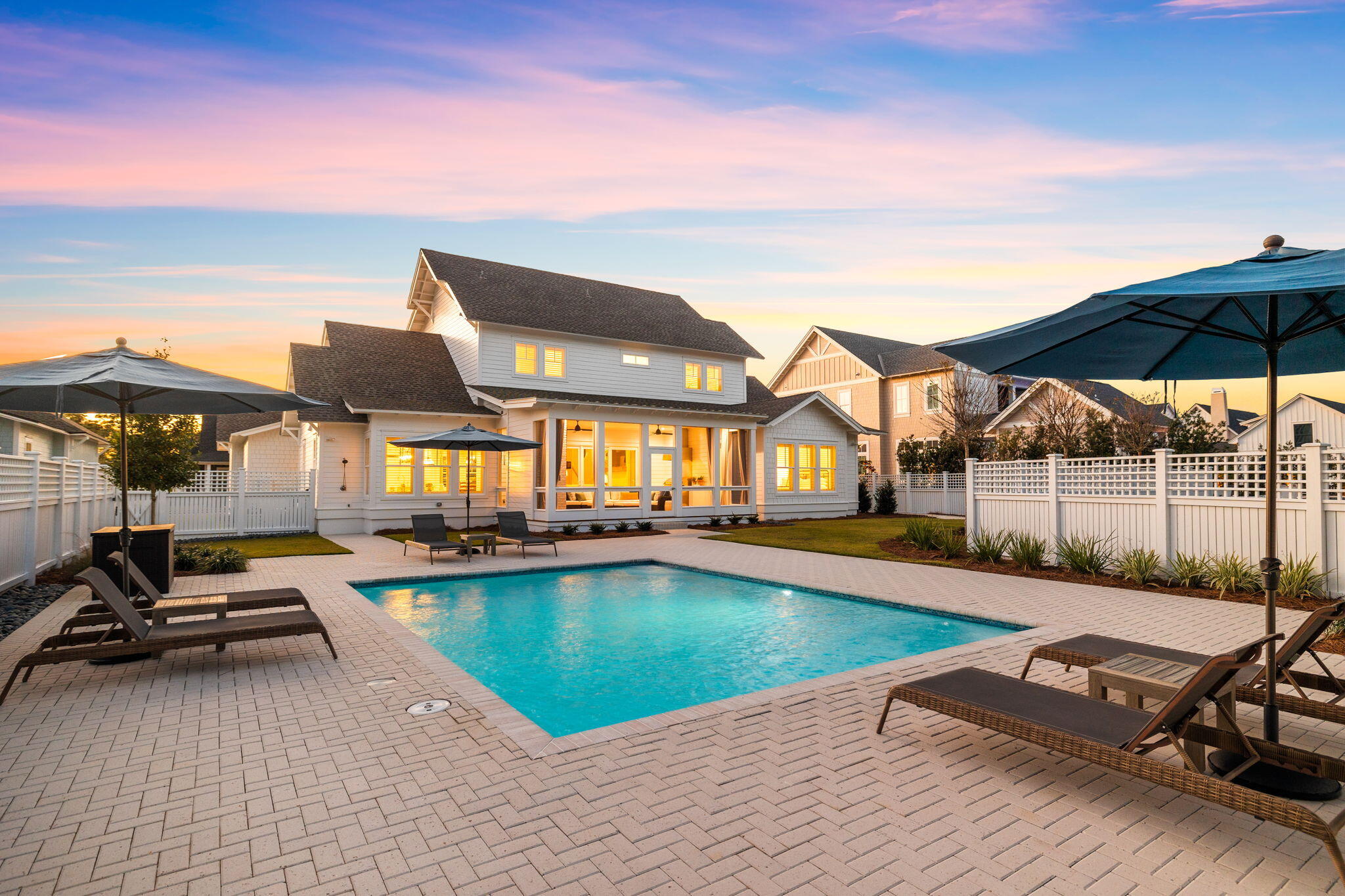 201 Needle Cast Ln Inlet Beach Inlet Beach, FL 32461 - Photo 6 of 92 Heated Pool with Custom Pavers