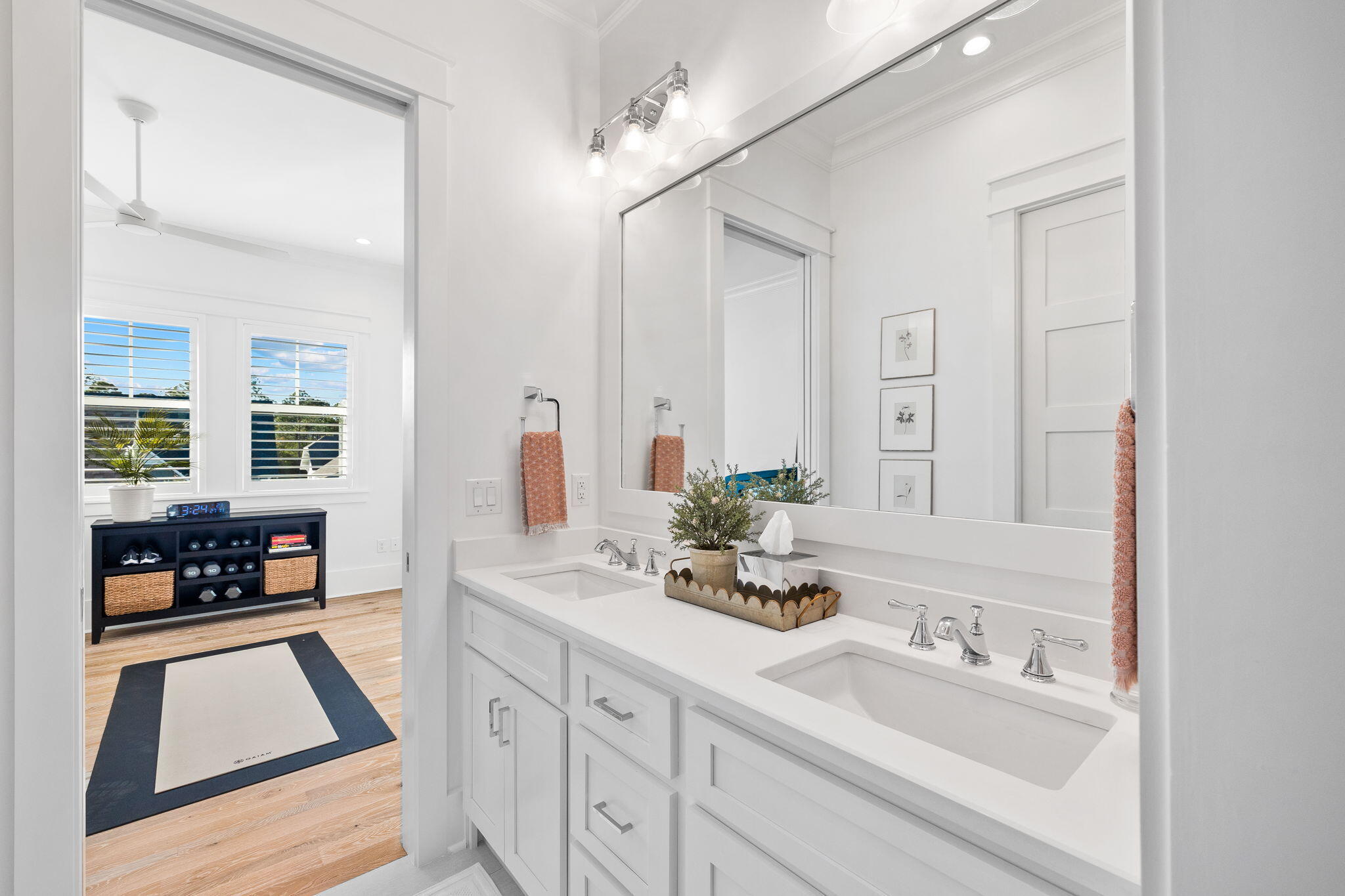 201 Needle Cast Ln Inlet Beach Inlet Beach, FL 32461 - Photo 69 of 92 a bathroom with a sink and a mirror