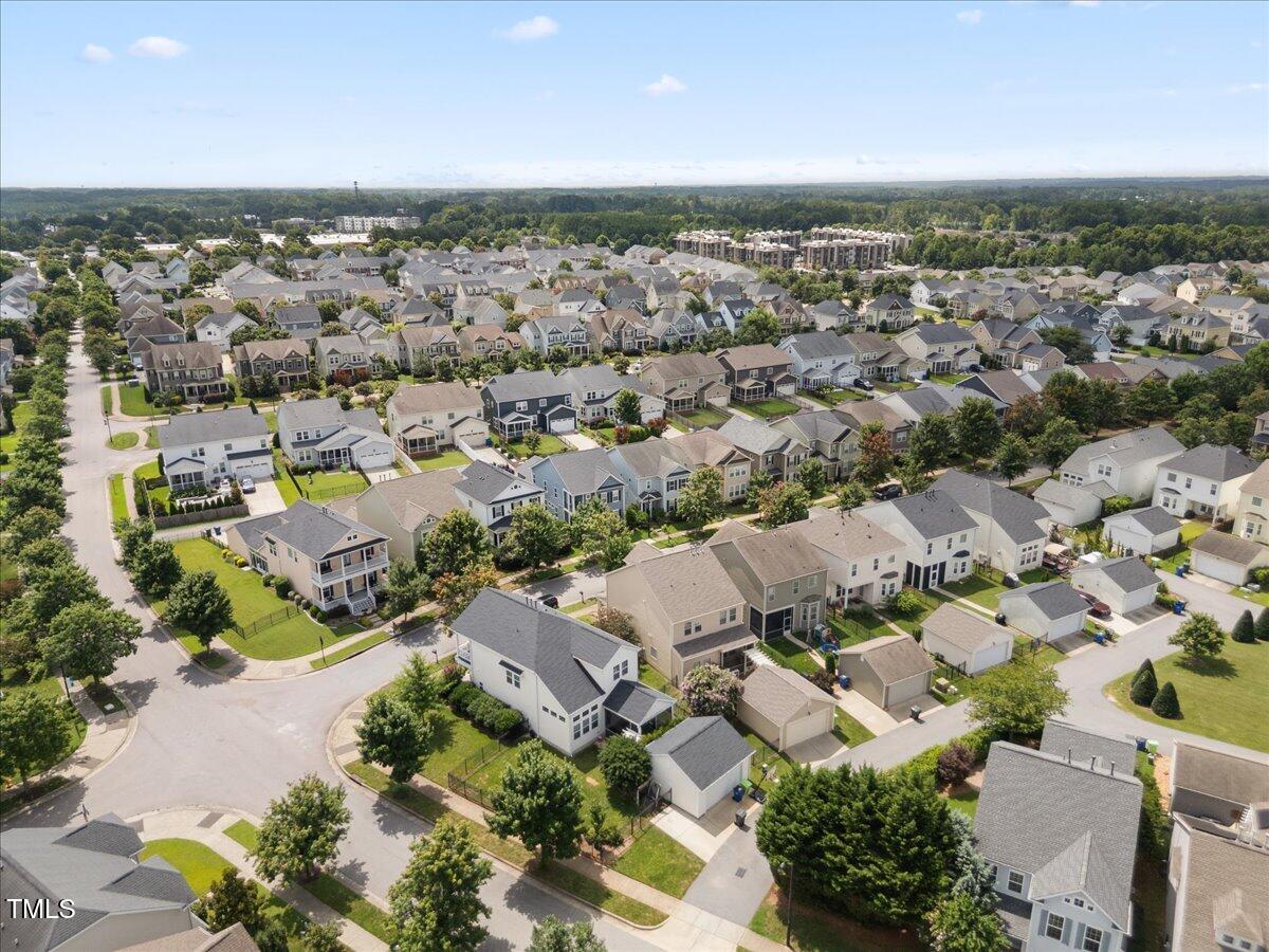 1300 Formal Garden Way Raleigh, NC 27603 - Photo 39 of 45 an aerial view of a city with lots of residential buildings