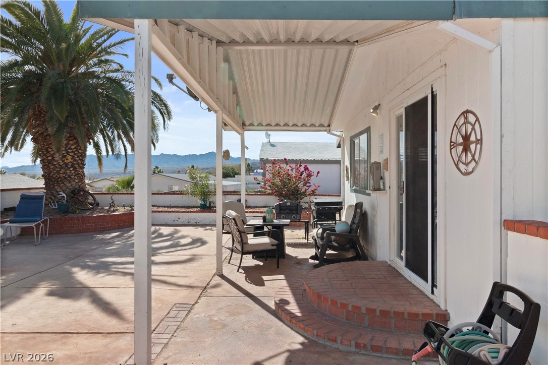1655 Granada Street Laughlin, NV 89029 - Photo 30 of 76 View of patio / terrace featuring a mountain view