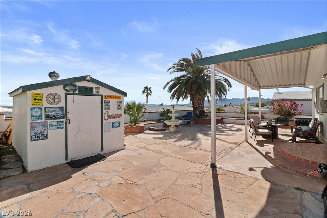 1655 Granada Street Laughlin, NV 89029 - Photo 31 of 76 View of patio with a mountain view