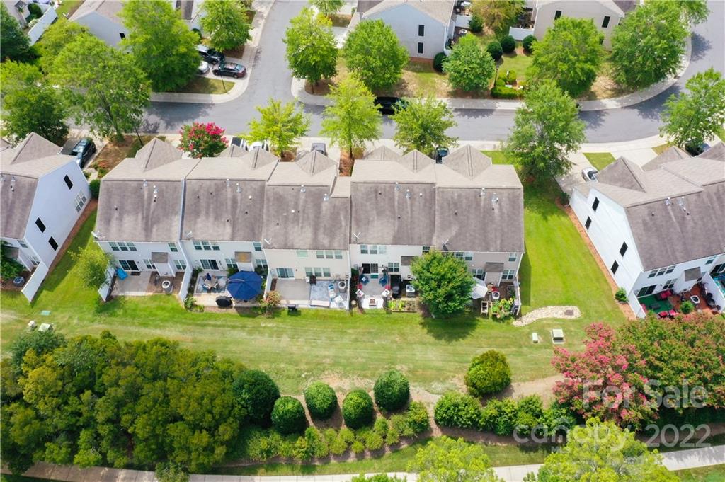 9136 Redmond Trace Road Charlotte, NC 28277 - Photo 36 of 37 an aerial view of a house with garden space and street view