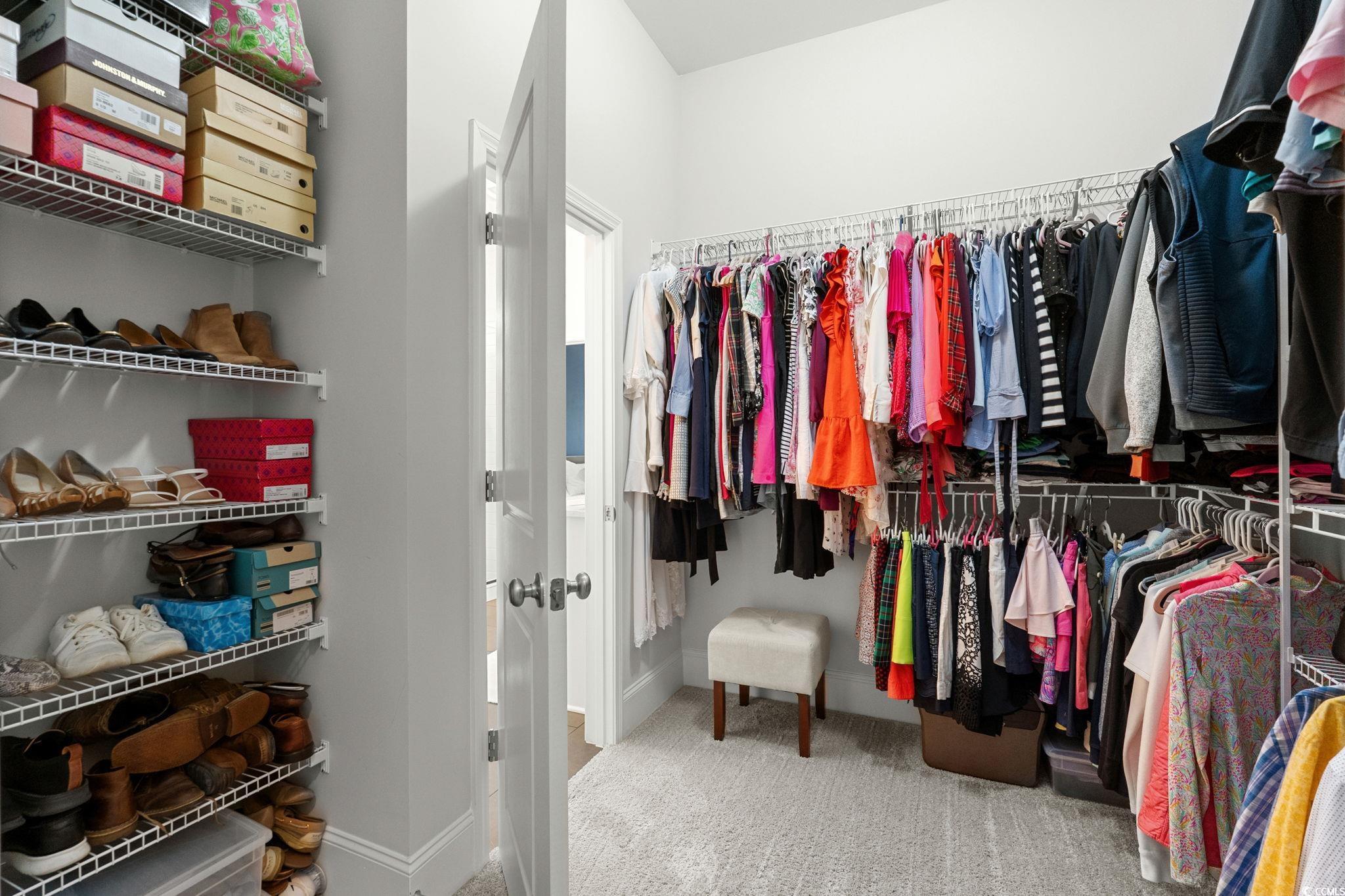 191 Blackwater Drive Murrells Inlet, SC 29576 - Photo 21 of 40 Walk in closet featuring light colored carpet