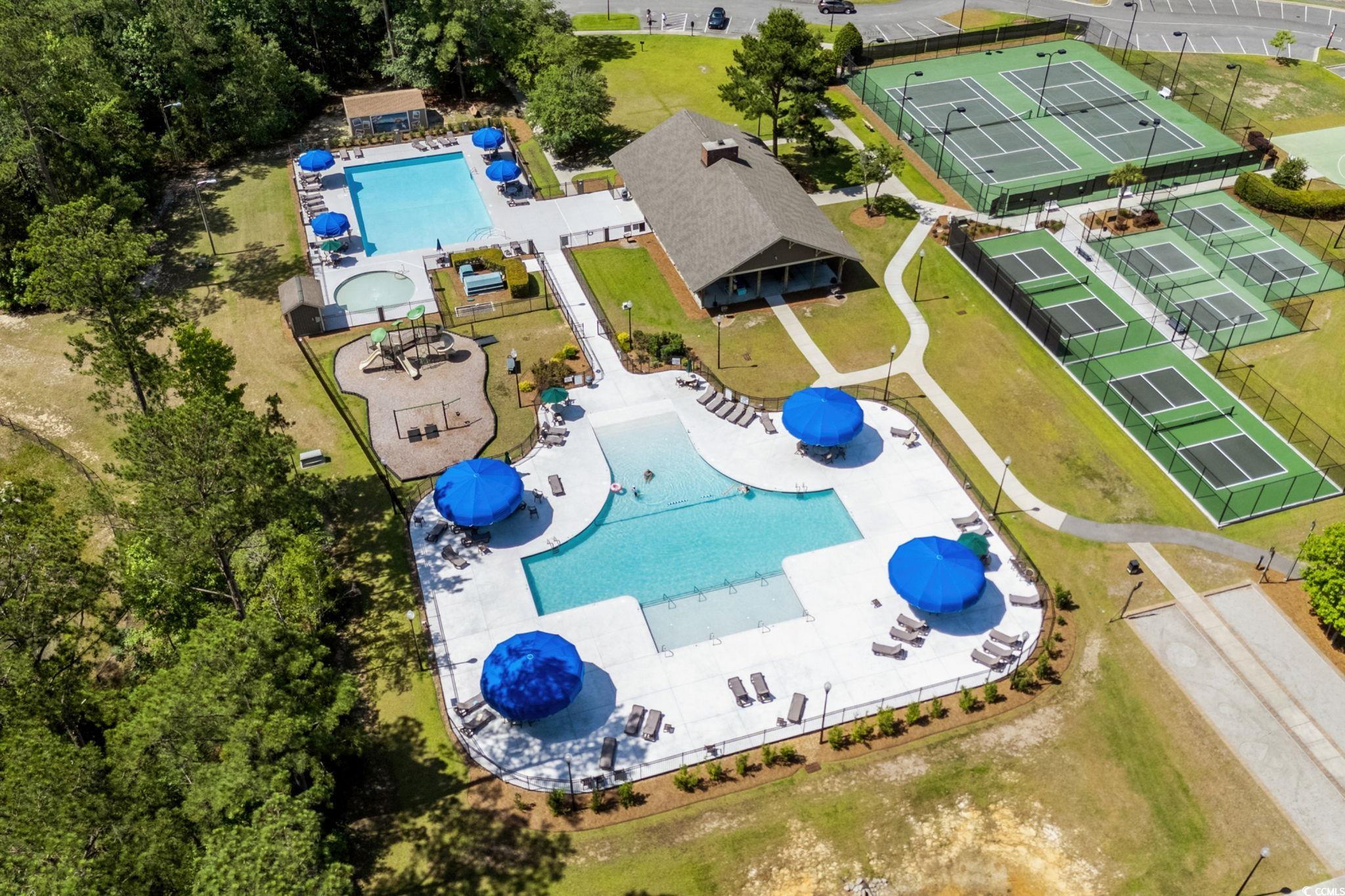 191 Blackwater Drive Murrells Inlet, SC 29576 - Photo 39 of 40 Bird's eye view of the two community pools