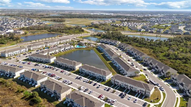 a view of a city with tall buildings