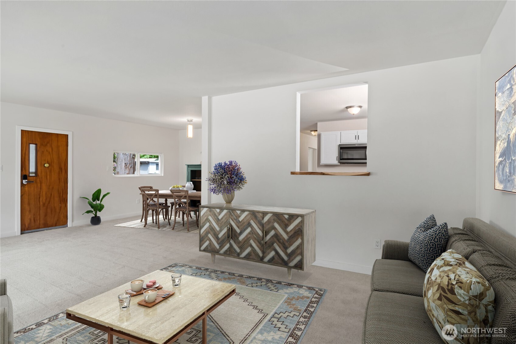 16300 Northeast State Highway, Unit 10 Poulsbo, WA 98370 - Photo 5 of 34 a living room with furniture and wooden floor