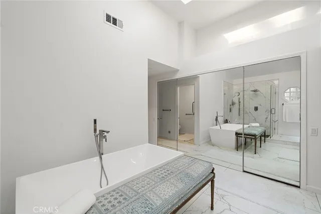 a living room with a couch and a table