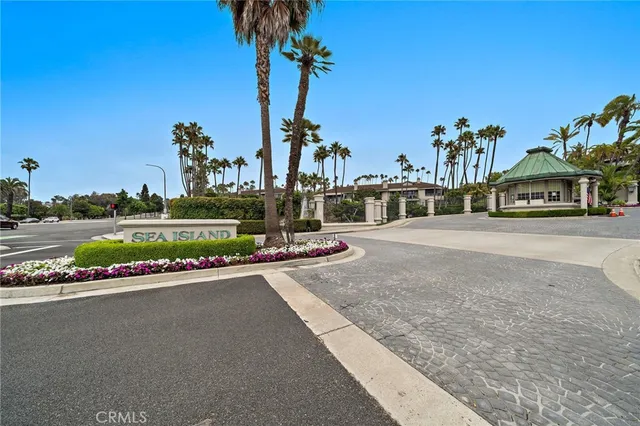 a view of a street with a building in the background
