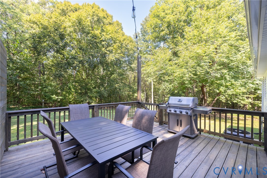 1722 Maidens Road Maidens, VA 23102 - Photo 18 of 21 Wooden terrace with outdoor dining space, area for