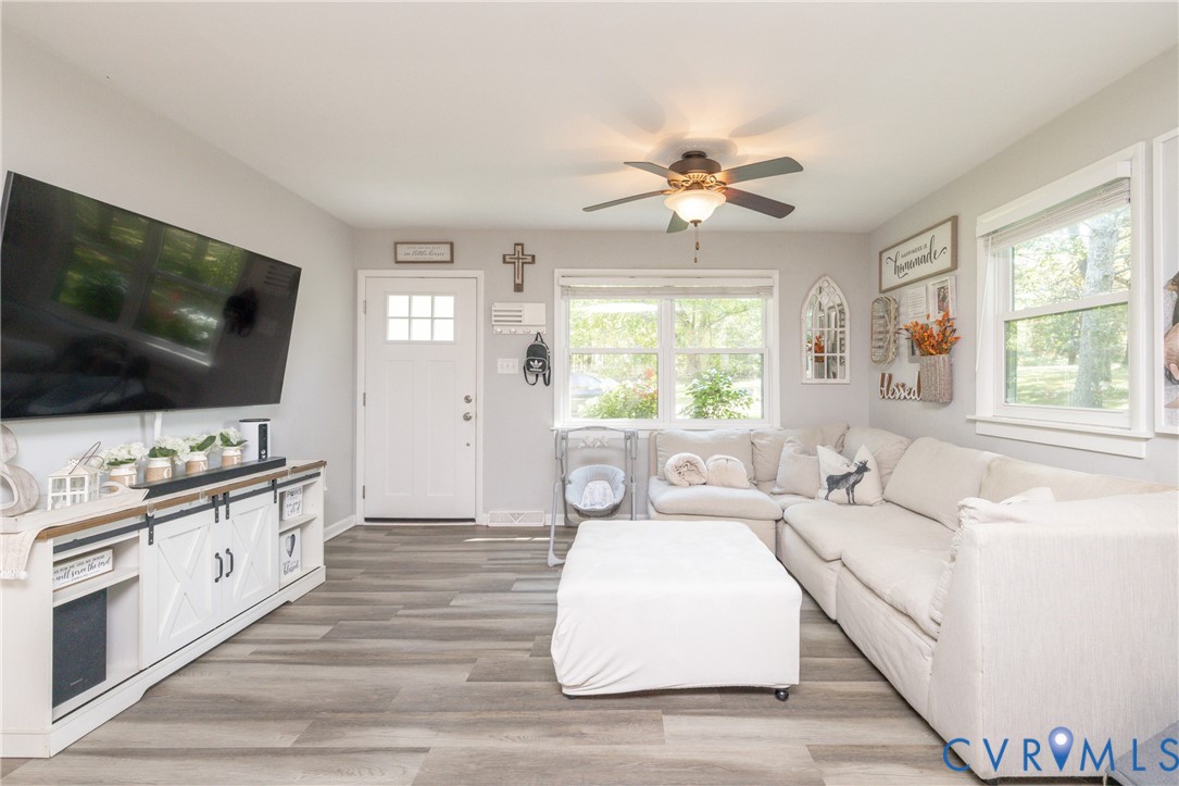 1722 Maidens Road Maidens, VA 23102 - Photo 3 of 21 Living area featuring light wood-style floors and