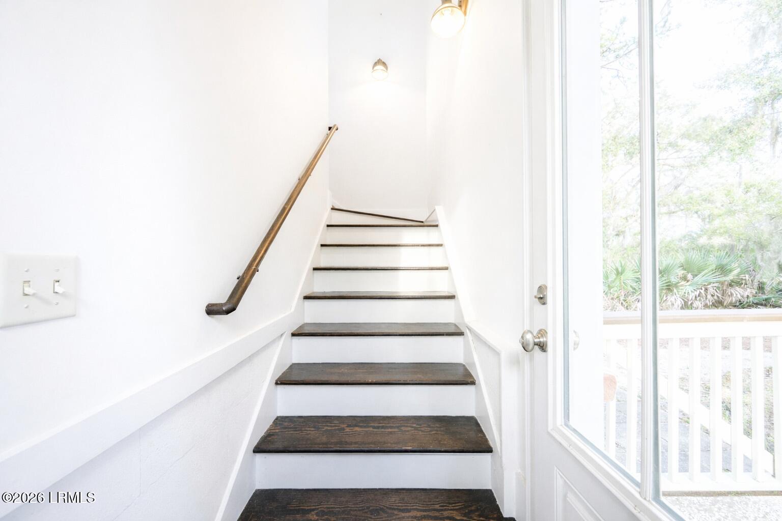 103 Bull Point Drive Seabrook, SC 29940 - Photo 49 of 71 103 Bull Point Drive - Garage Stairwell