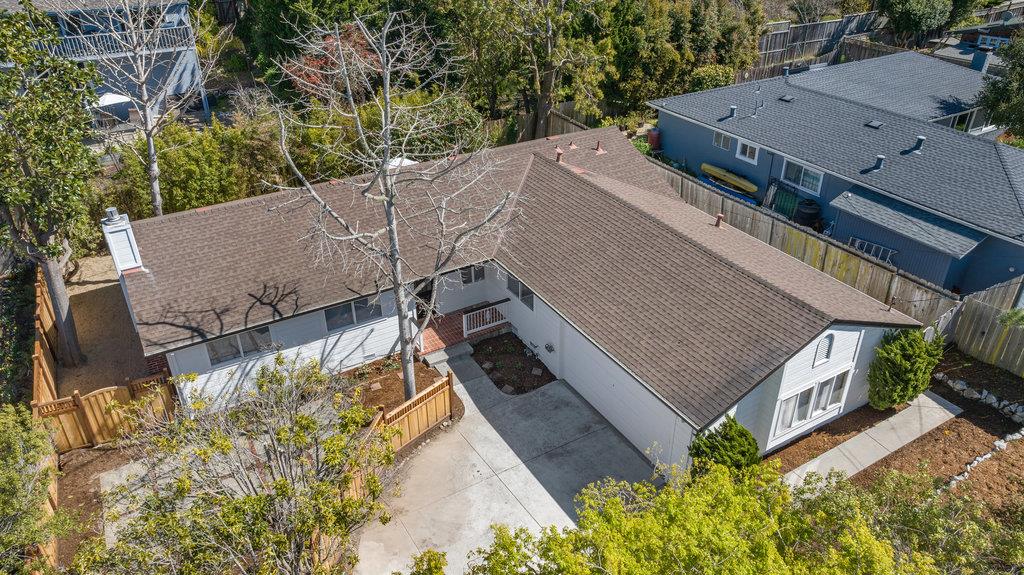 135 Baltusrol Drive Aptos, CA 95003 - Photo 14 of 32 an aerial view of a house with a yard