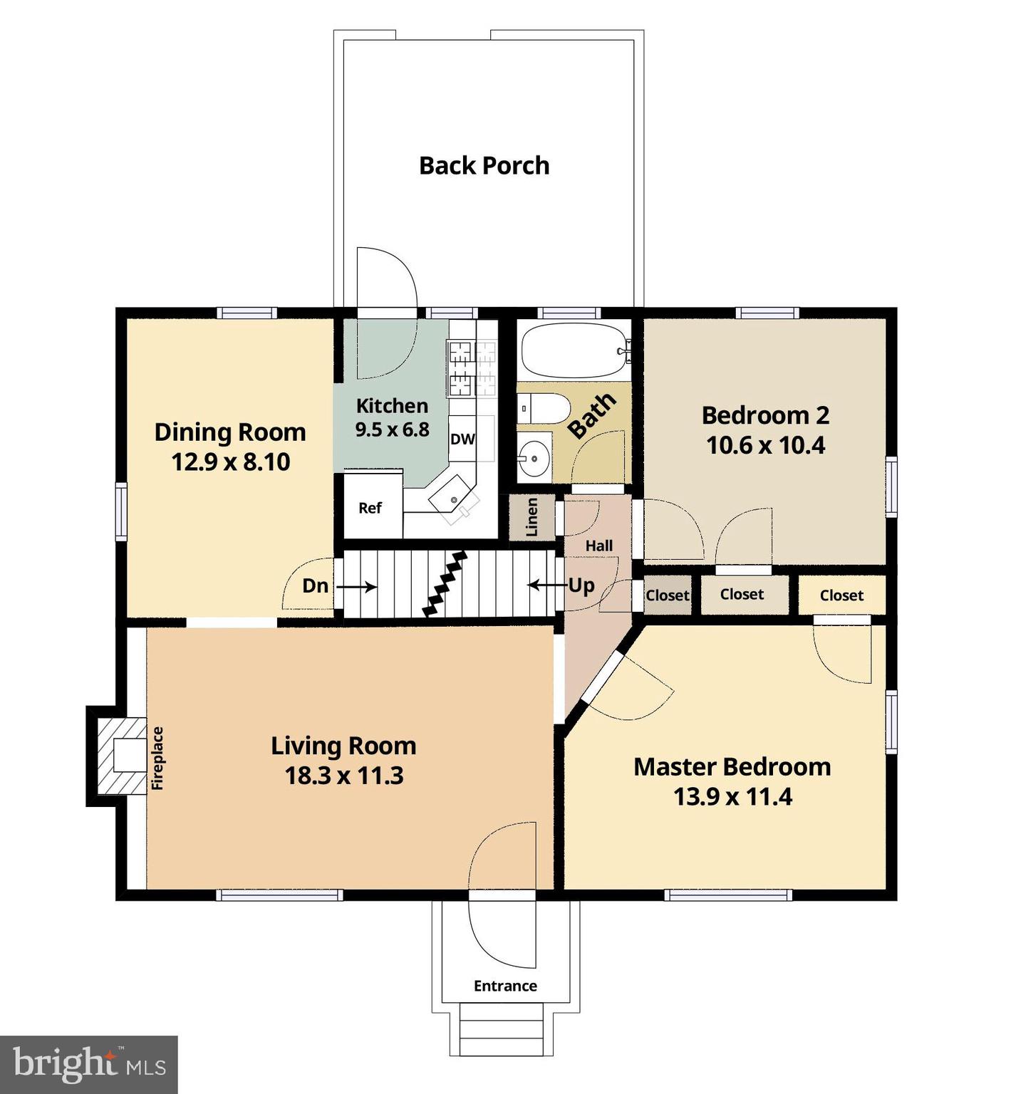 2845 West George Mason Road Falls Church, VA 22042 - Photo 32 of 34 Main Level Floorplan