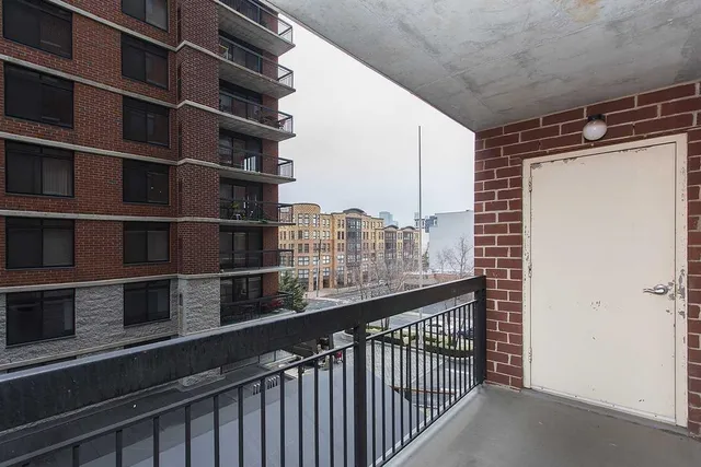 a view of balcony with city view