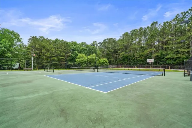 a view of a tennis court