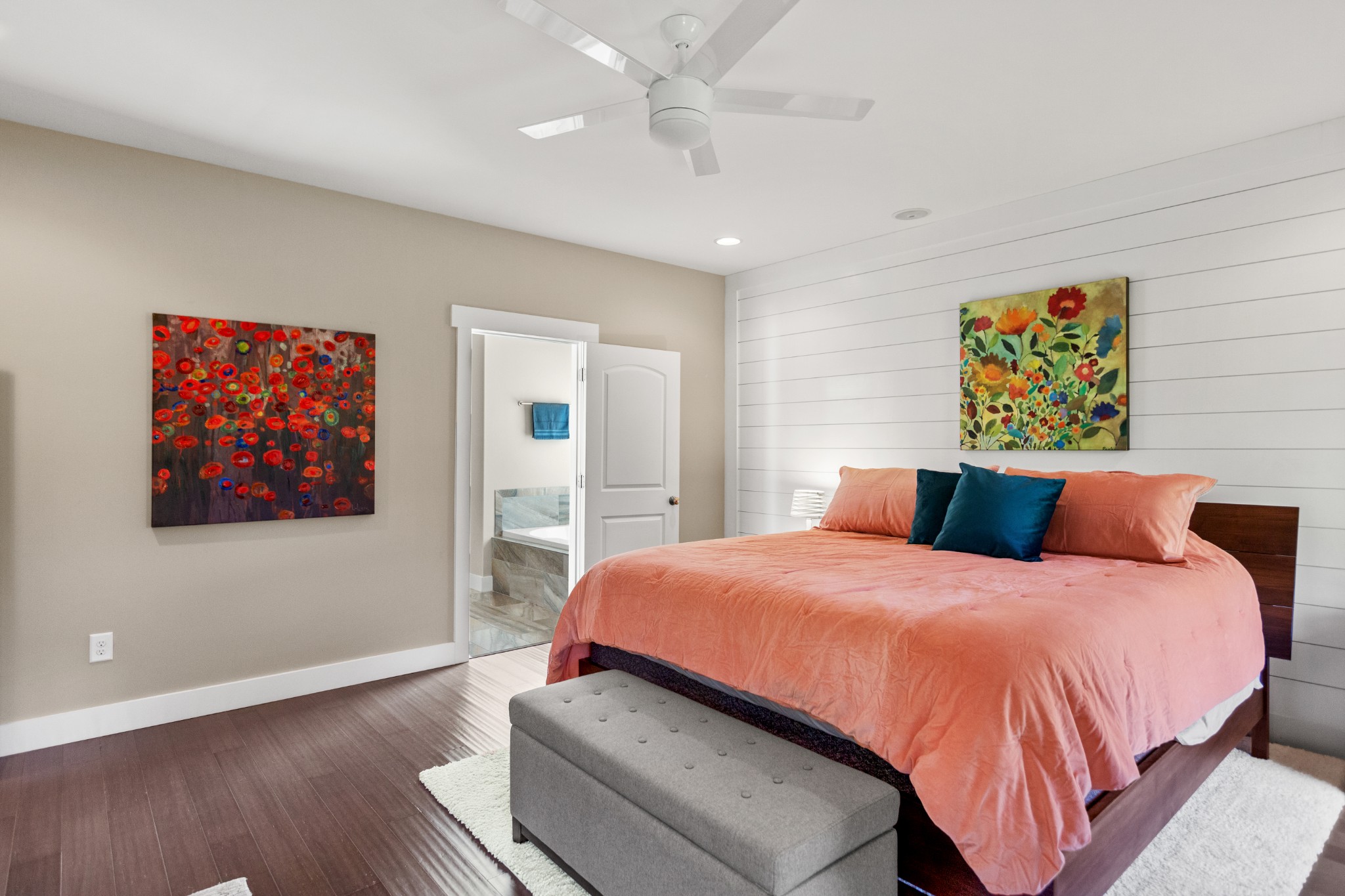 11484 Patterson Road Rockvale, TN 37153 - Photo 18 of 32 a bedroom with a bed and painting on the wall