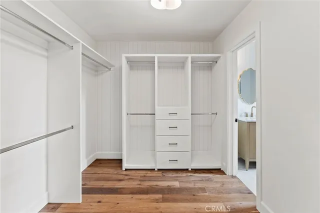 a view of closet area