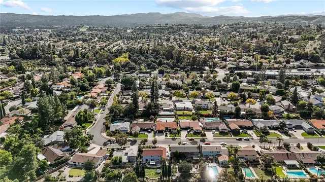an aerial view of a city