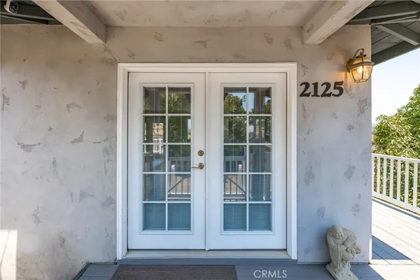 a view of front door