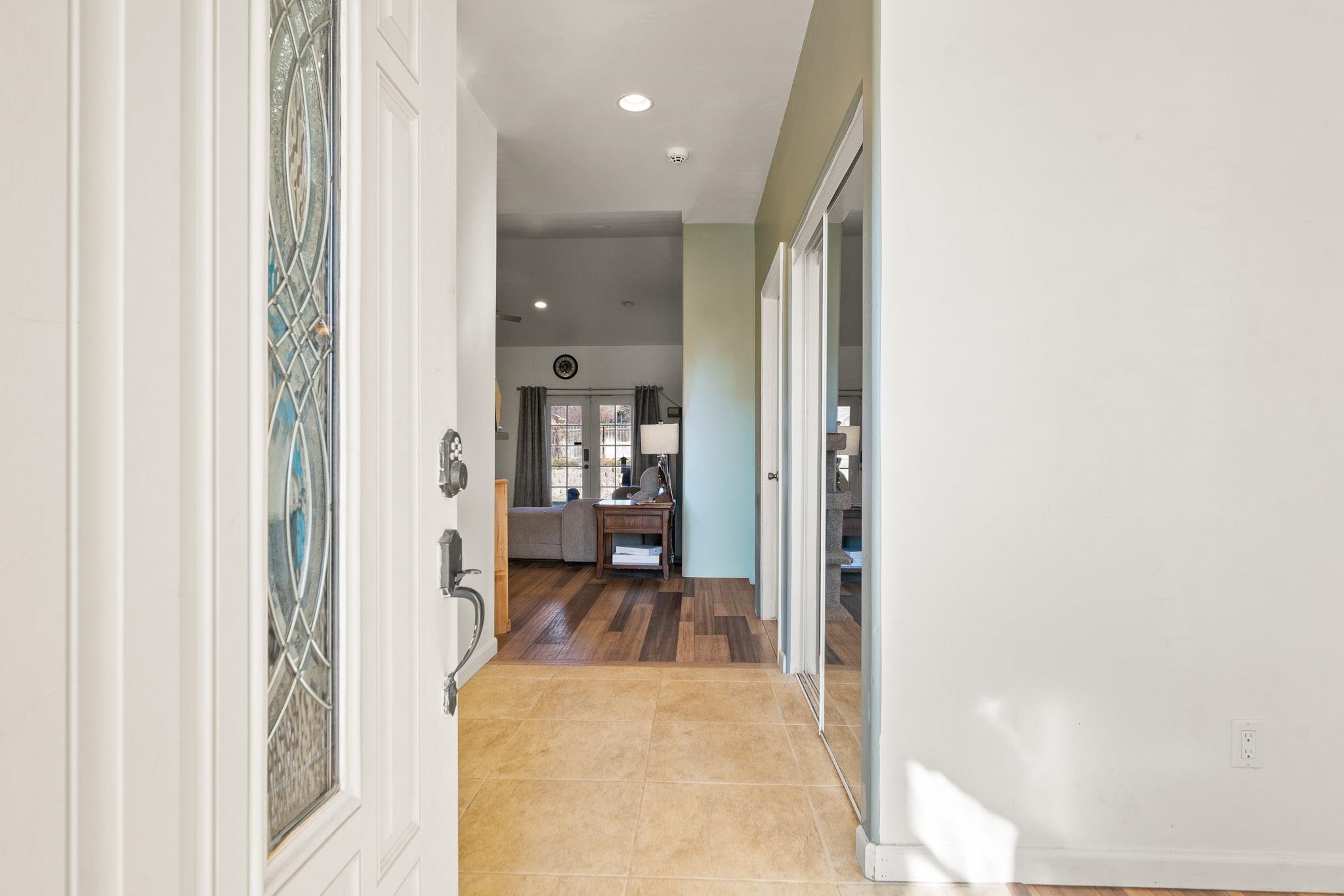 42 Eagle Court Parachute, CO 81635 - Photo 3 of 30 a view of a hallway with a livingroom and a bathroom with sink